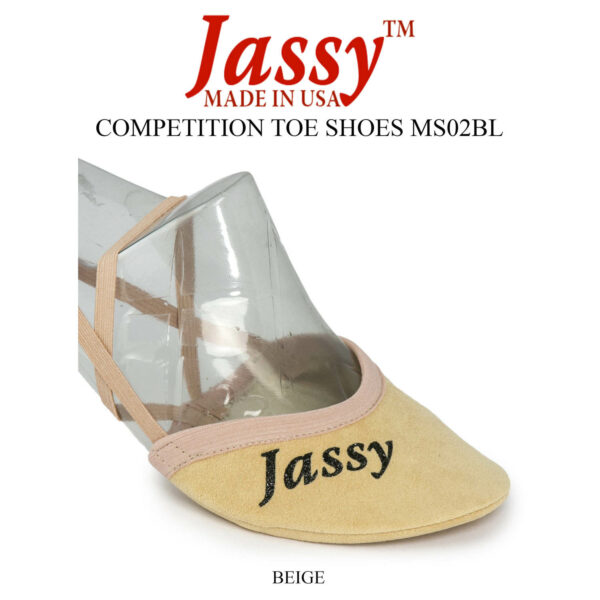 Rhythmic Gymnastics Toe Shoes By Jassy Competition Beige