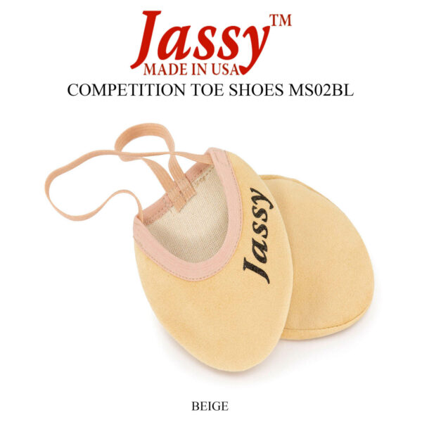 Rhythmic Gymnastics Toe Shoes By Jassy Competition Beige