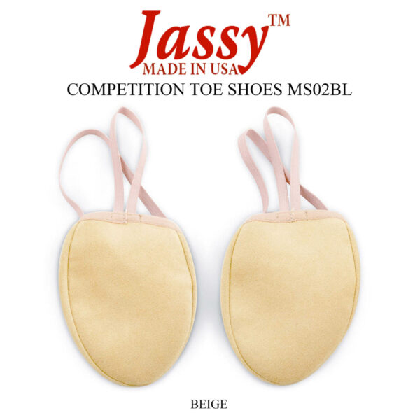 Rhythmic Gymnastics Toe Shoes By Jassy Competition Beige