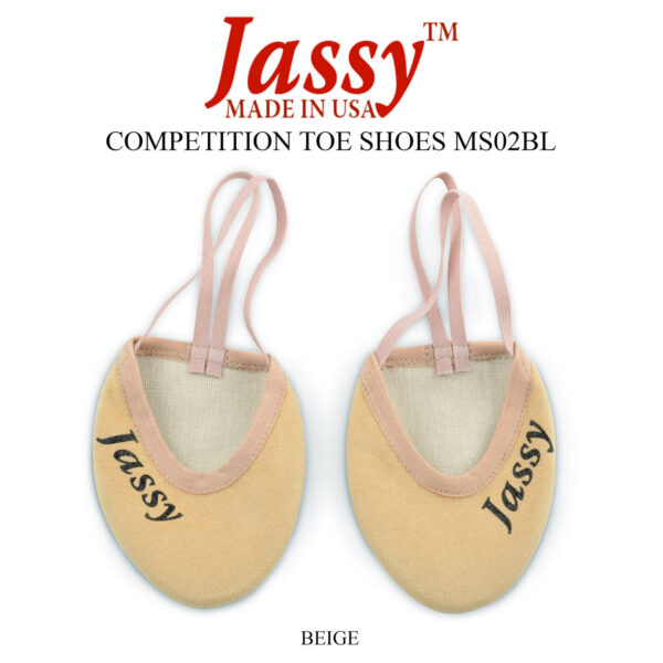 Rhythmic Gymnastics Toe Shoes By Jassy Competition Beige