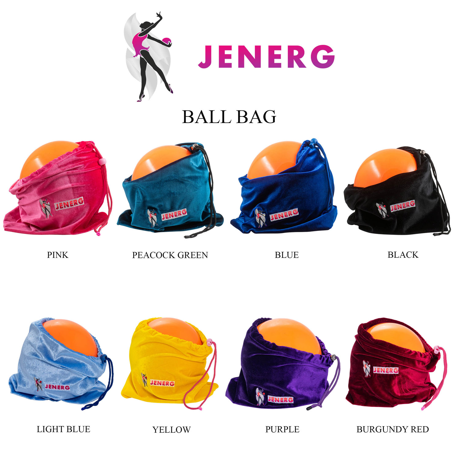 Jenerg Velvet Ball Bag For Rhythmic Gymnastics New